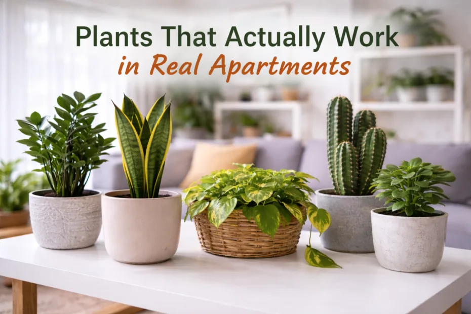 Plants that actually work in real apartments