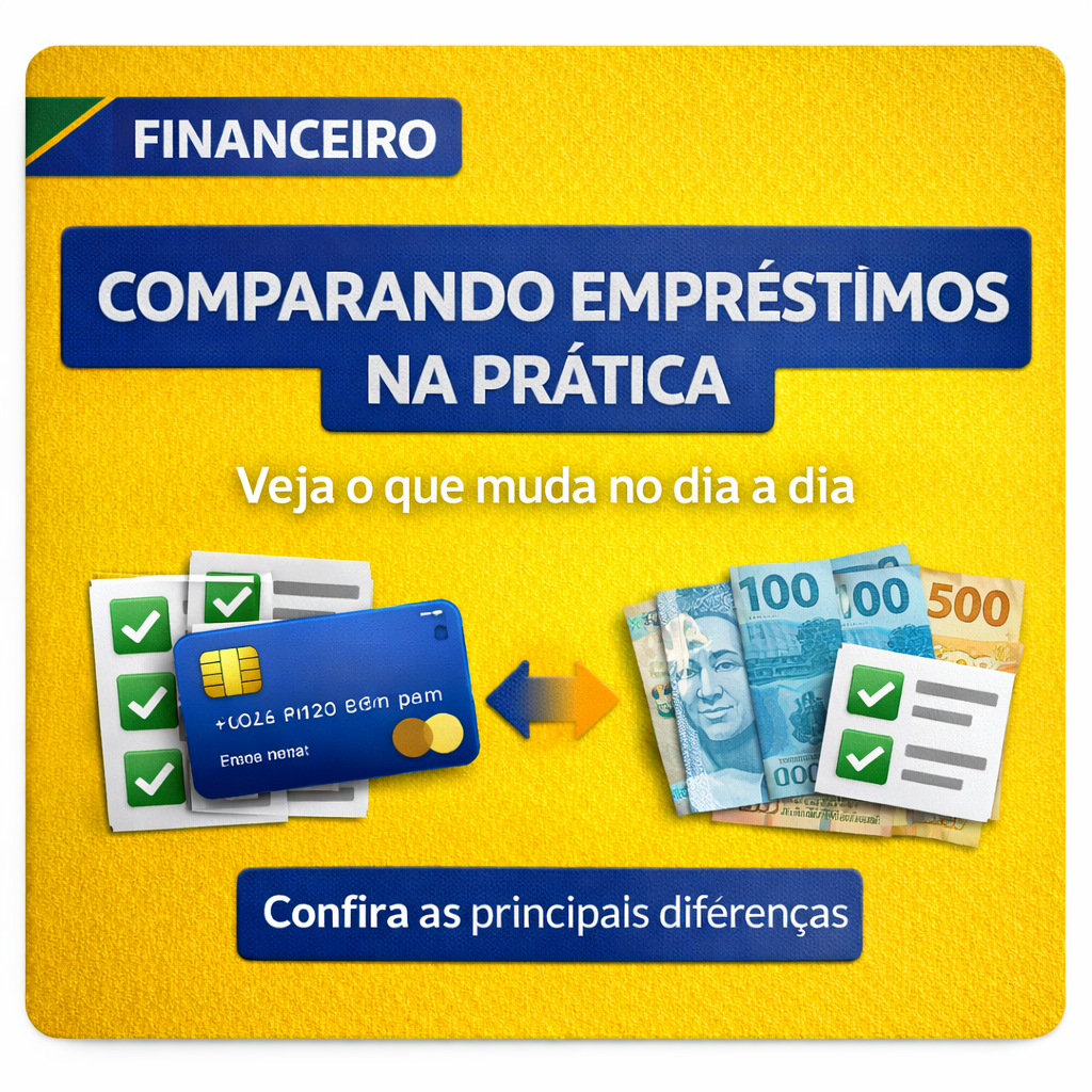Comparando os tipos de empréstimo na prática