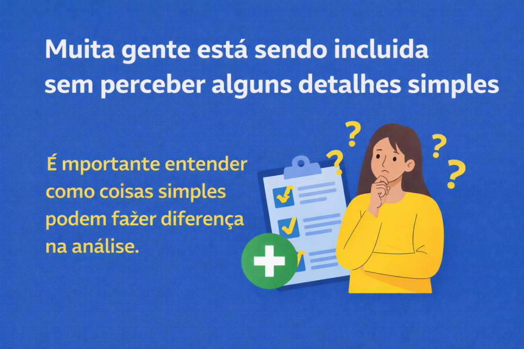 Muita gente está sendo incluída sem perceber alguns detalhes simples