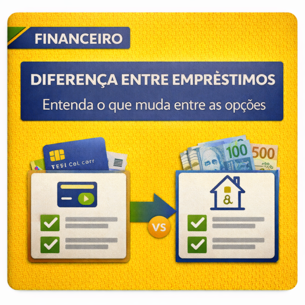 diferença entre emprestimos